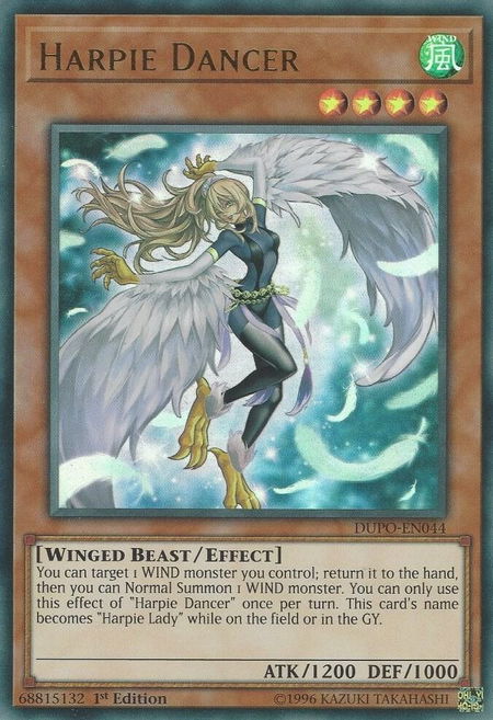 Harpie Dancer - Duel Power YuGiOh trading card