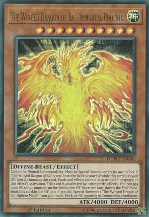 The Winged Dragon of Ra - Immortal Phoenix - Duel Power YuGiOh trading card