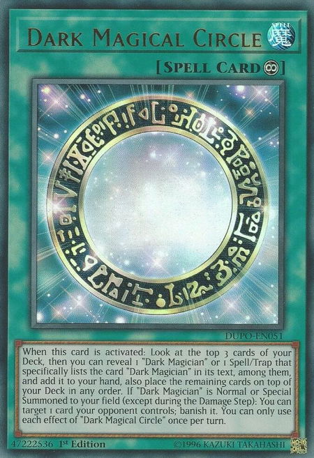 Dark Magical Circle - Duel Power YuGiOh trading card