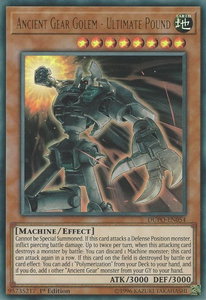 Ancient Gear Golem - Ultimate Pound - Duel Power (DUPO) #DUPO-EN054 - Ultra Rare YuGiOh Trading Card