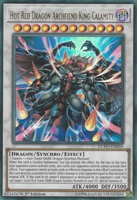 Hot Red Dragon Archfiend King Calamity - Duel Power (DUPO) #DUPO-EN059 - Ultra Rare YuGiOh Trading Card