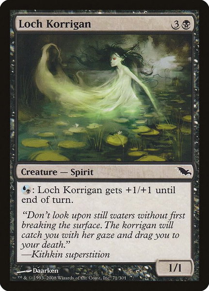 Loch Korrigan trading card from Shadowmoor Loch Korrigan - Shadowmoor Magic: The Gathering trading card