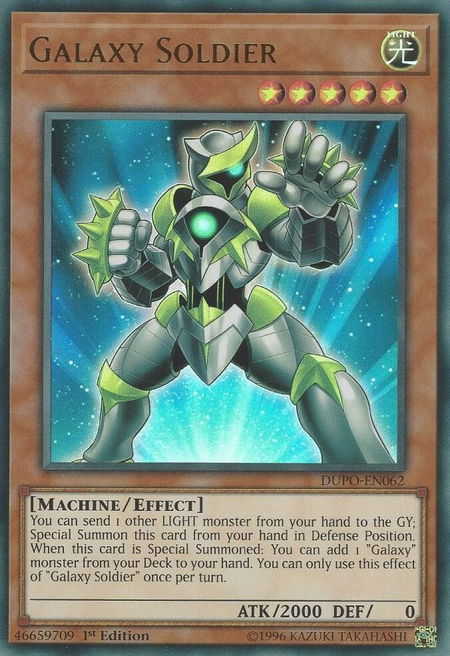 Galaxy Soldier - Duel Power YuGiOh trading card