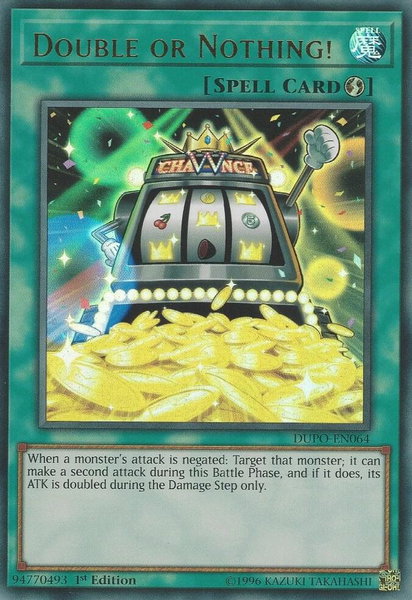 Double or Nothing! - Duel Power YuGiOh trading card