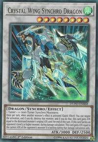 Crystal Wing Synchro Dragon - Duel Power (DUPO) #DUPO-EN068 - Ultra Rare YuGiOh Trading Card