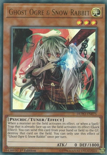 Ghost Ogre & Snow Rabbit - Duel Power YuGiOh trading card