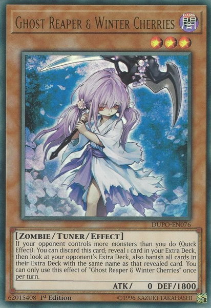 Ghost Reaper & Winter Cherries - Duel Power YuGiOh trading card