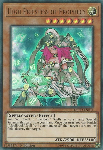 High Priestess of Prophecy - Duel Power YuGiOh trading card