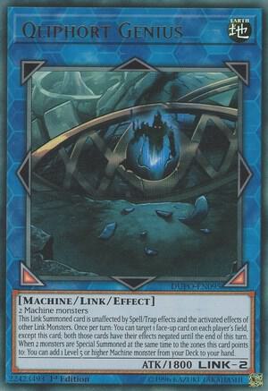 Qliphort Genius - Duel Power YuGiOh trading card