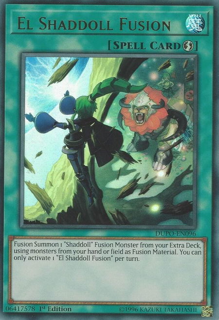 El Shaddoll Fusion - Duel Power YuGiOh trading card