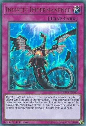 Infinite Impermanence - Duel Power YuGiOh trading card