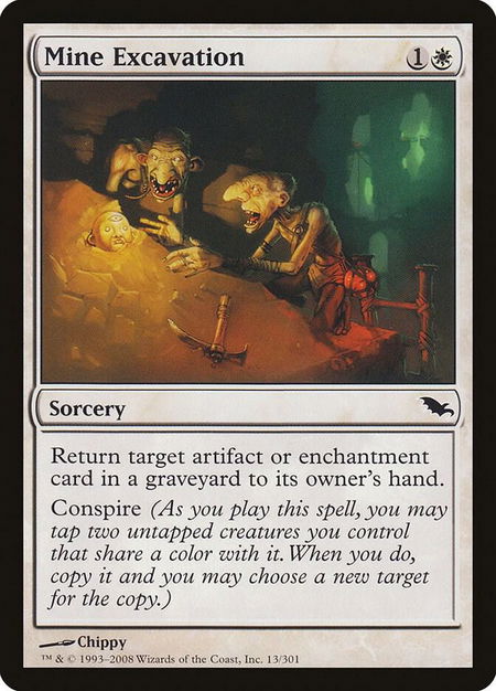 Mine Excavation - Shadowmoor Magic: The Gathering trading card