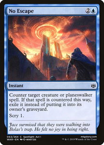 No Escape - War of the Spark (WAR) #63 - Common Magic: The Gathering Trading Card