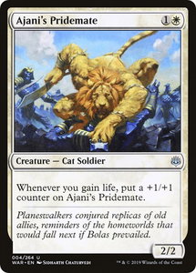 Ajani's Pridemate - War of the Spark (WAR) #4 - Uncommon Magic: The Gathering Trading Card