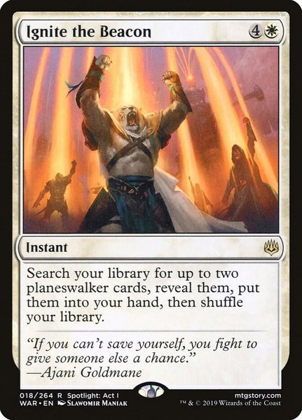 Ignite the Beacon - War of the Spark Magic: The Gathering trading card