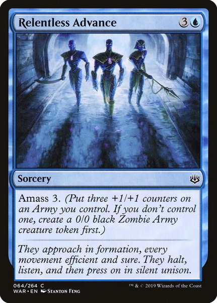 Relentless Advance - War of the Spark Magic: The Gathering trading card