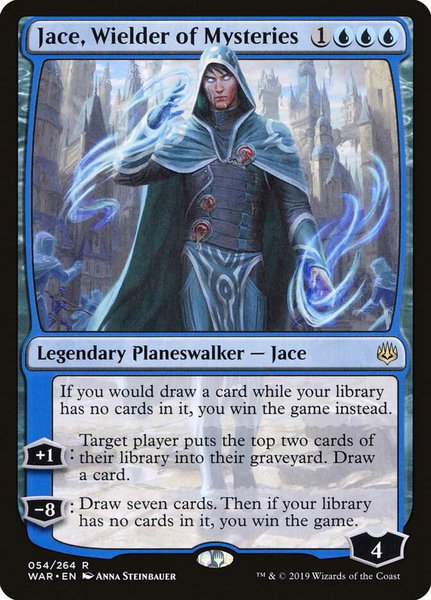 Jace, Wielder of Mysteries - War of the Spark Magic: The Gathering trading card