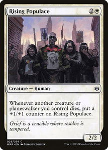 Rising Populace - War of the Spark (WAR) #29 - Common Magic: The Gathering Trading Card
