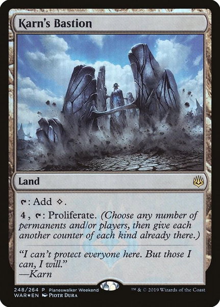 Karn's Bastion - Planeswalker Event Promos Magic: The Gathering trading card