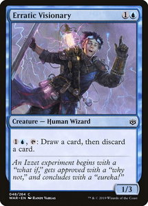 Erratic Visionary - War of the Spark (WAR) #48 - Common Magic: The Gathering Trading Card
