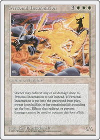 Personal Incarnation - Fourth Edition (4ED) #40 - Rare Magic: The Gathering Trading Card