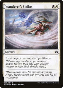 Wanderer's Strike - War of the Spark (WAR) #38 - Common Magic: The Gathering Trading Card