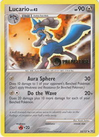 Lucario - 53/127 (Prerelease) - Diamond and Pearl Promos (PR) #53/127 - Promo Pokémon Trading Card