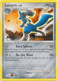 Lucario - 53/127 (Prerelease) [Staff] - Diamond and Pearl Promos (PR) #53/127 - Promo Pokémon Trading Card