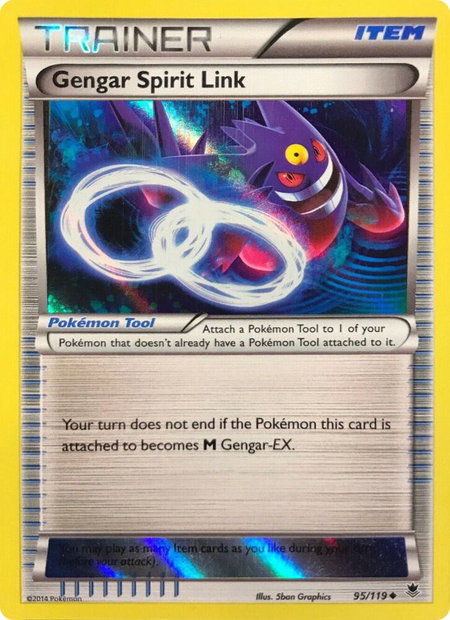 Gengar Spirit Link - 95/119 (Alternate Holo) (Gamestop Exclusive) - Miscellaneous Cards & Products Pokémon trading card