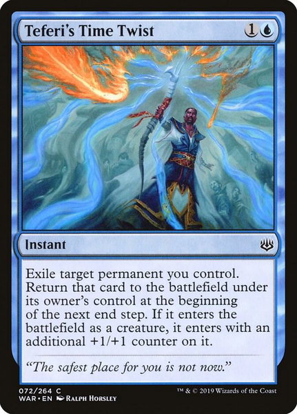 Teferi's Time Twist - War of the Spark Magic: The Gathering trading card