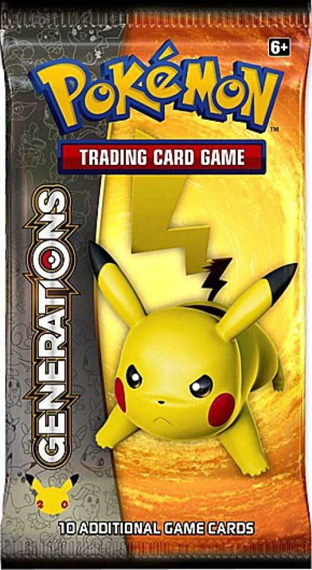Generations Booster Pack trading card from Generations Generations Booster Pack - Generations Pokémon trading card