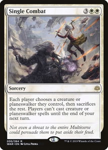 Single Combat - War of the Spark (WAR) #30 - Rare Magic: The Gathering Trading Card