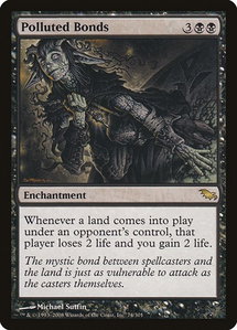 Polluted Bonds - Shadowmoor (SHM) #74 - Rare Magic: The Gathering Trading Card