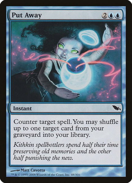 Put Away trading card from Shadowmoor Put Away - Shadowmoor Magic: The Gathering trading card