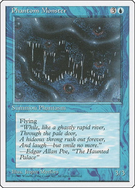 Phantom Monster trading card from Fourth Edition Phantom Monster - Fourth Edition Magic: The Gathering trading card