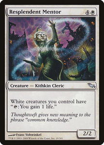 Resplendent Mentor - Shadowmoor (SHM) #19 - Uncommon Magic: The Gathering Trading Card