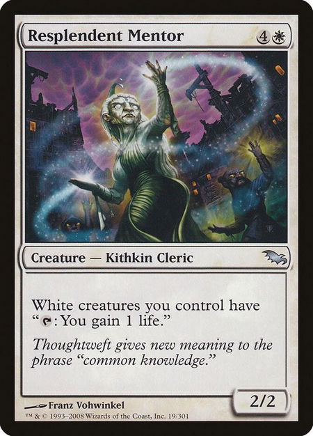 Resplendent Mentor - Shadowmoor Magic: The Gathering trading card