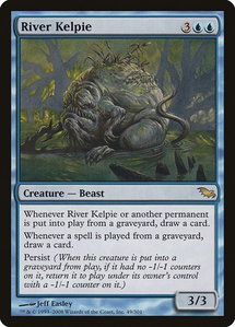 River Kelpie - Shadowmoor (SHM) #49 - Rare Magic: The Gathering Trading Card
