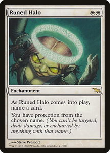Runed Halo - Shadowmoor (SHM) #21 - Rare Magic: The Gathering Trading Card