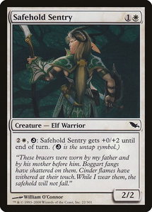 Safehold Sentry - Shadowmoor (SHM) #22 - Common Magic: The Gathering Trading Card