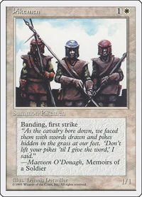 Pikemen - Fourth Edition (4ED) #42 - Common Magic: The Gathering Trading Card