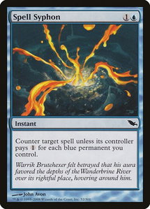Spell Syphon - Shadowmoor (SHM) #52 - Common Magic: The Gathering Trading Card