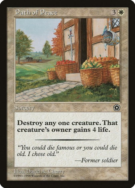 Path of Peace - Portal Second Age Magic: The Gathering trading card