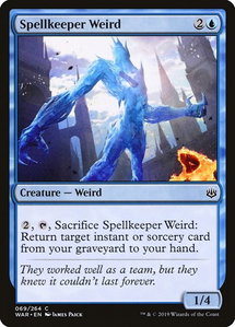 Spellkeeper Weird - War of the Spark (WAR) #69 - Common Magic: The Gathering Trading Card