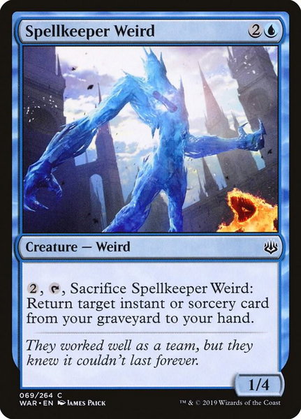 Spellkeeper Weird - War of the Spark Magic: The Gathering trading card