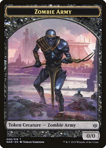 Zombie Army Token (008) - War of the Spark (WAR) #8 - Token Magic: The Gathering Trading Card