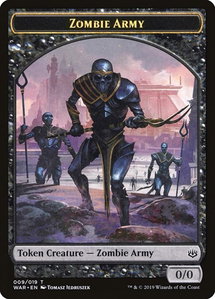 Zombie Army Token (009) - War of the Spark (WAR) #9 - Token Magic: The Gathering Trading Card