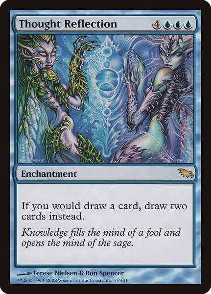 Thought Reflection trading card from Shadowmoor Thought Reflection - Shadowmoor Magic: The Gathering trading card