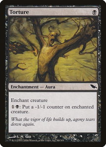 Torture - Shadowmoor (SHM) #80 - Common Magic: The Gathering Trading Card