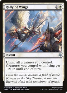Rally of Wings - War of the Spark (WAR) #27 - Uncommon Magic: The Gathering Trading Card